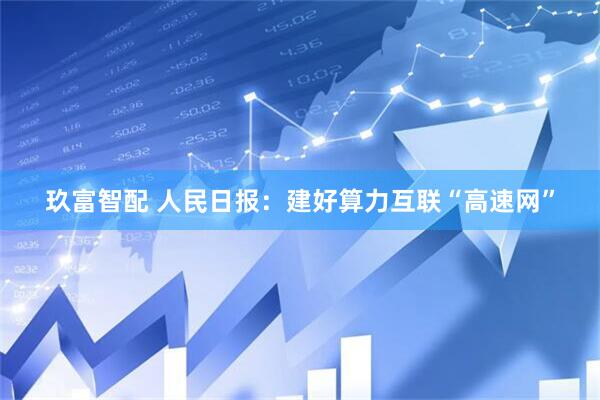 玖富智配 人民日报：建好算力互联“高速网”
